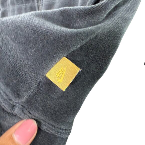 Vintage Y2K Nike Velour Zip Jacket Sz L – Gold Swoosh, Rainbow Tag, Juicy Vibe - Picture 9 of 12